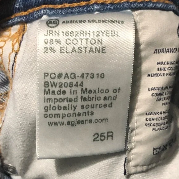 AG Adriano Goldschmied Jeans Women's 25R The Jodi Crop High Rise Slim Flare - Picture 4 of 6